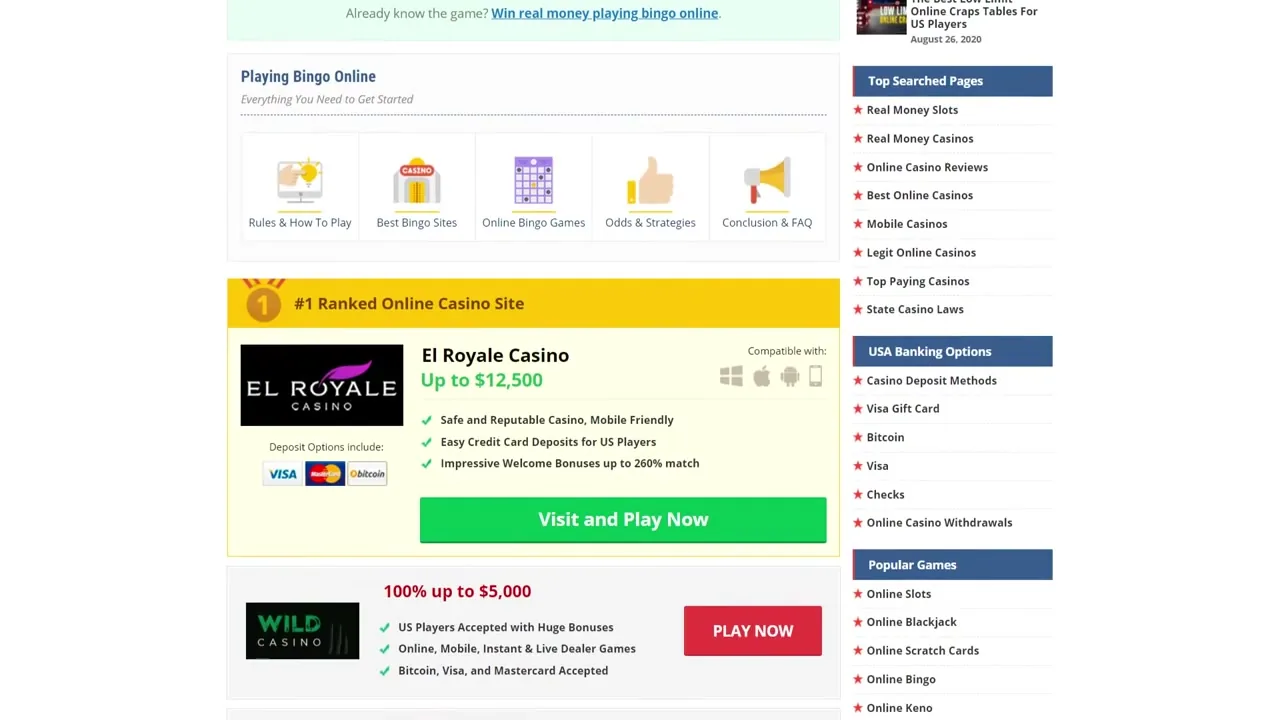 Jugador cobrando premios de bingo online con dinero real