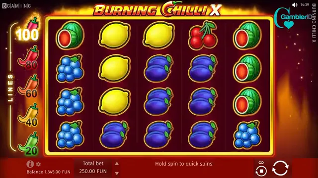 Burning Chilli X — partida en directo