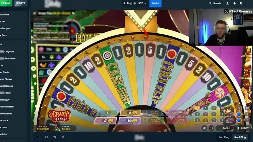 Crazy Time en juego — captura 1