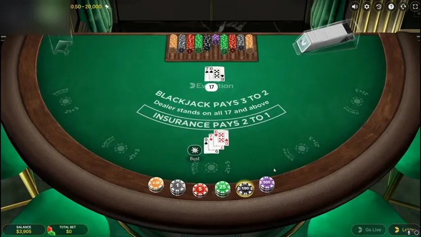 First Person Blackjack en juego — captura 1