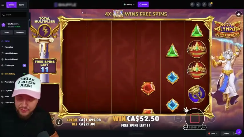 Gates of Olympus Super Scatter en juego — captura 1