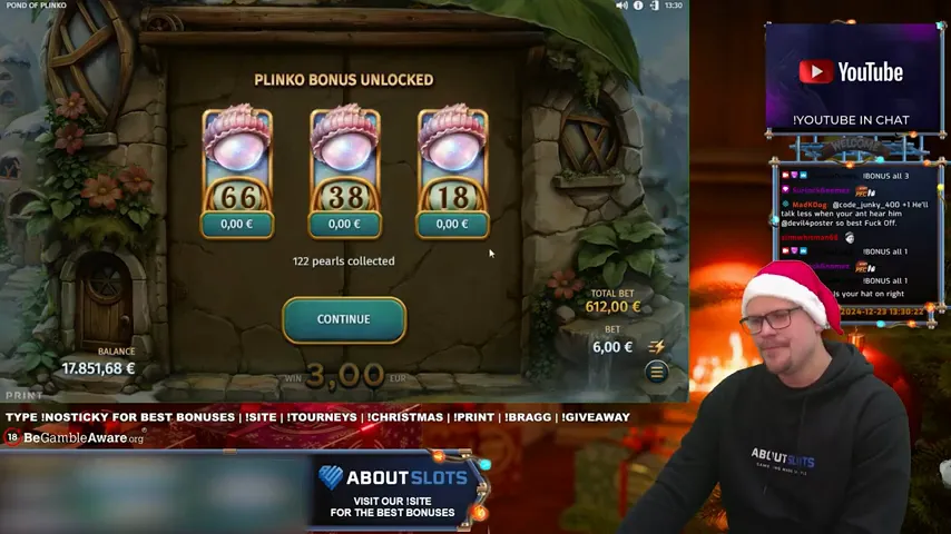 Golden Plinko — partida en directo