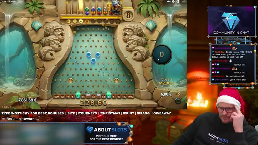 Golden Plinko — partida en directo